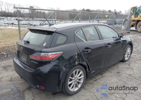 2012 Lexus Ct 200H Premium from USA, damaged, VIN JTHKD5BH8C2109682